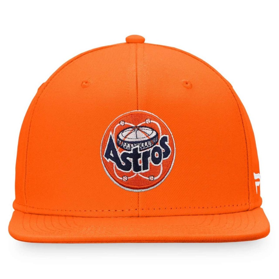 Team * | Men'S Houston Astros Fanatics Branded Orange Cooperstown Collection Core Snapback Hat