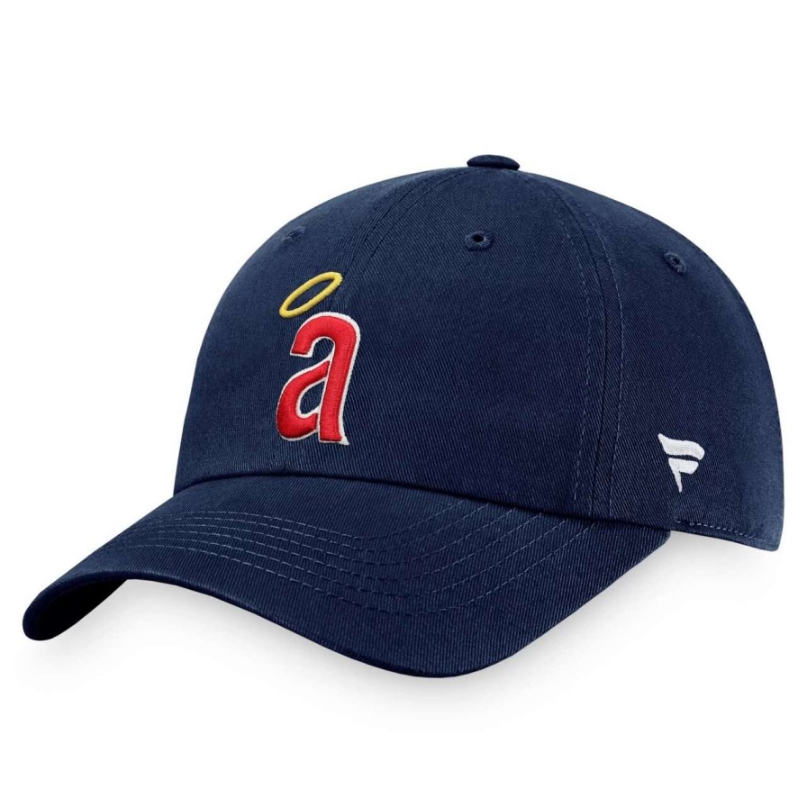 Team * | Men'S California Angels Fanatics Branded Navy Cooperstown Collection Core Adjustable Hat