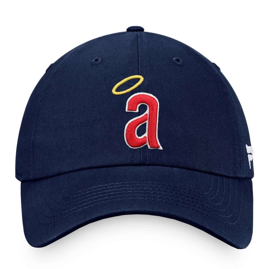 Team * | Men'S California Angels Fanatics Branded Navy Cooperstown Collection Core Adjustable Hat