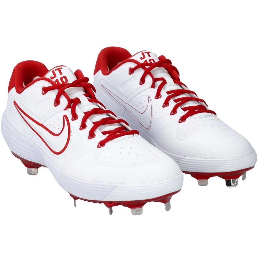 Collectibles & Memorabilia * | Philadelphia Phillies J.T. Realmuto Fanatics Authentic White And Red Nike Player-Issued Cleats From The 2021 Mlb Season