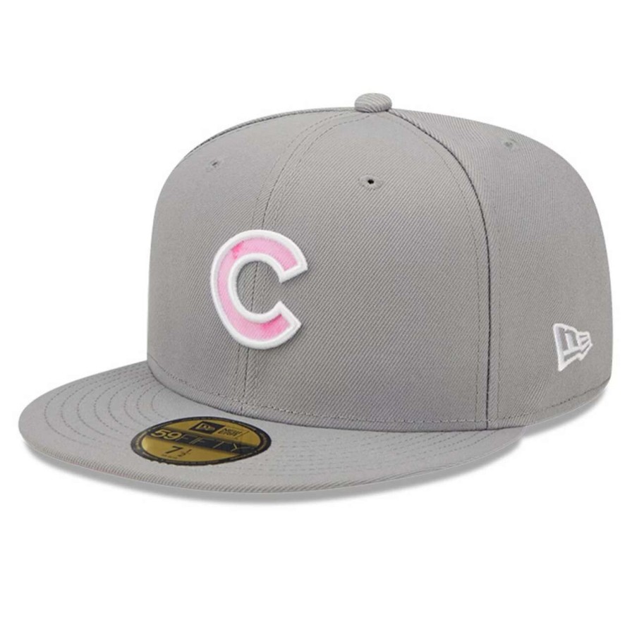 Team * | Men'S Chicago Cubs New Era Gray 2022 Mother'S Day On-Field 59Fifty Fitted Hat