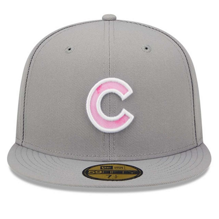 Team * | Men'S Chicago Cubs New Era Gray 2022 Mother'S Day On-Field 59Fifty Fitted Hat