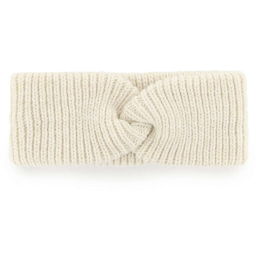 Team * | Women'S Washington Nationals '47 Cream Logo Meeko Knit Headband