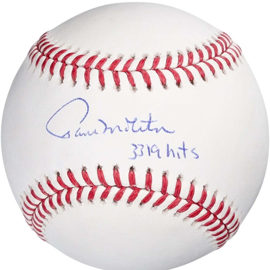 Collectibles & Memorabilia * | Autographed Milwaukee Brewers Paul Molitor Fanatics Authentic Baseball With "3319 Hits" Inscription