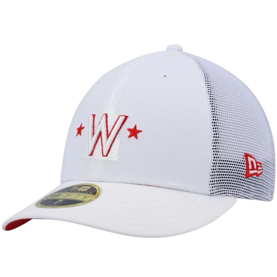 Team * | Men'S Washington Nationals New Era White 2022 Batting Practice Low Profile 59Fifty Fitted Hat