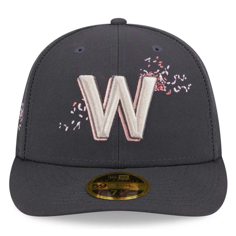 Team * | Men'S Washington Nationals New Era Graphite 2022 City Connect Low Profile 59Fifty Fitted Hat