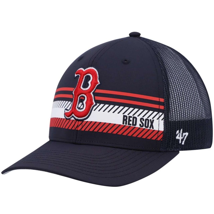 Team * | Men'S Boston Red Sox '47 Navy Cumberland Trucker Snapback Hat