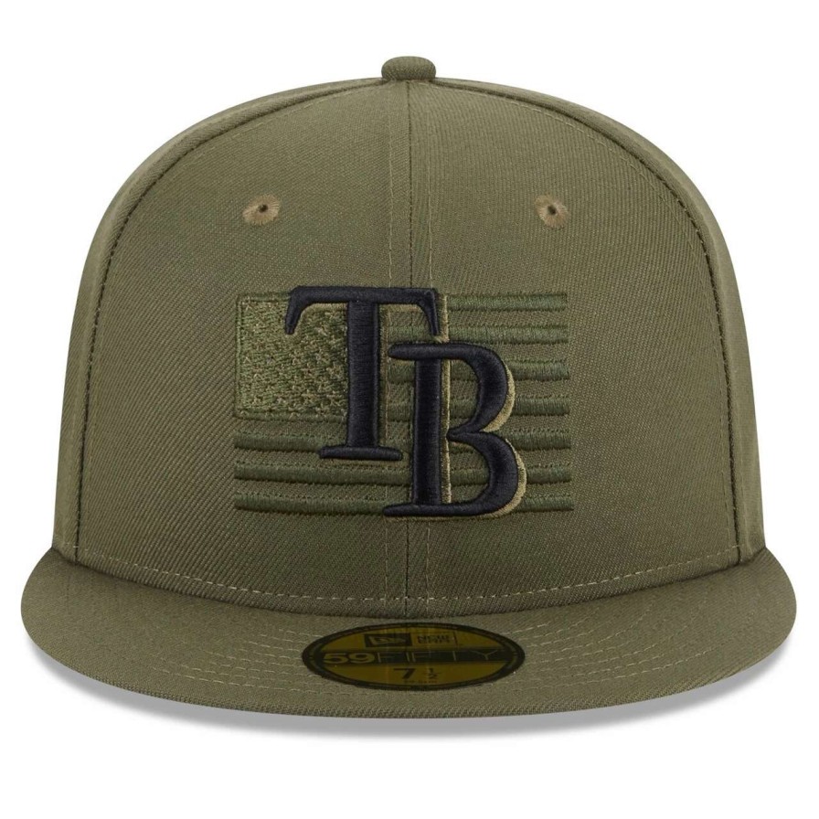 Team * | Men'S Tampa Bay Rays New Era Green 2023 Armed Forces Day On-Field 59Fifty Fitted Hat