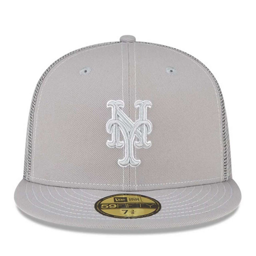 Team * | Men'S New York Mets New Era Gray 2023 On-Field Batting Practice 59Fifty Fitted Hat