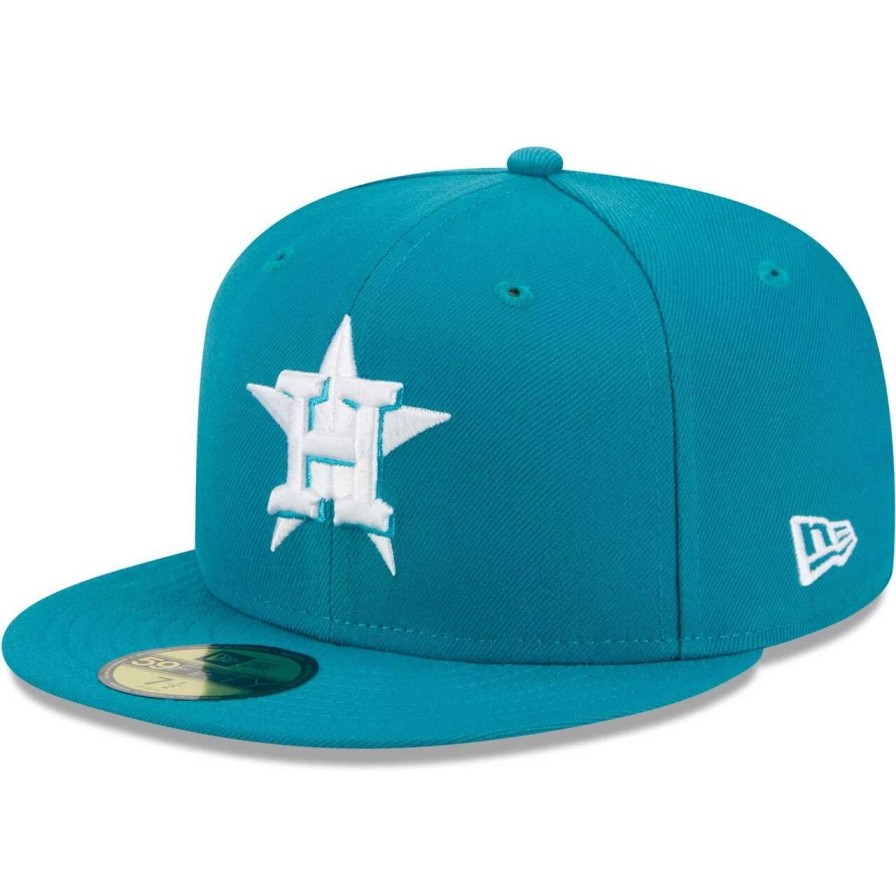 Team * | Men'S Houston Astros New Era Turquoise 59Fifty Fitted Hat