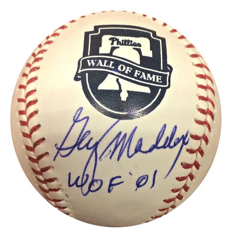 Collectibles & Memorabilia * | Philadelphia Phillies Garry Maddox Wall Of Fame Autographed Baseball