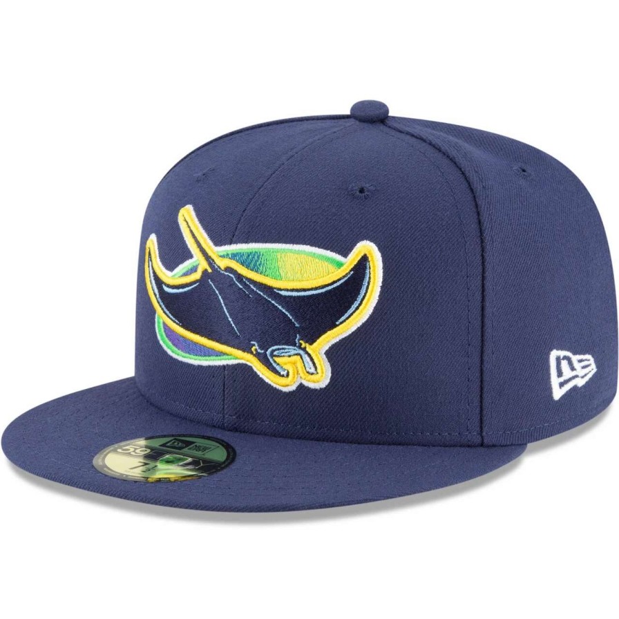 Team * | Men'S Tampa Bay Rays New Era Navy Alternate Authentic Collection On-Field 59Fifty Fitted Hat