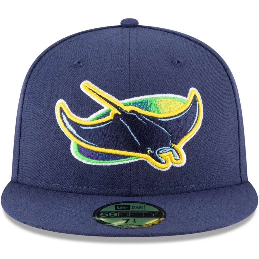 Team * | Men'S Tampa Bay Rays New Era Navy Alternate Authentic Collection On-Field 59Fifty Fitted Hat