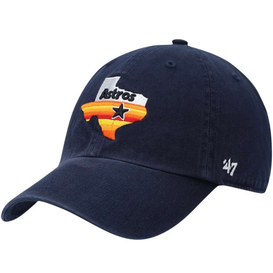 Team * | Men'S Houston Astros '47 Navy 1984 Logo Cooperstown Collection Clean Up Adjustable Hat