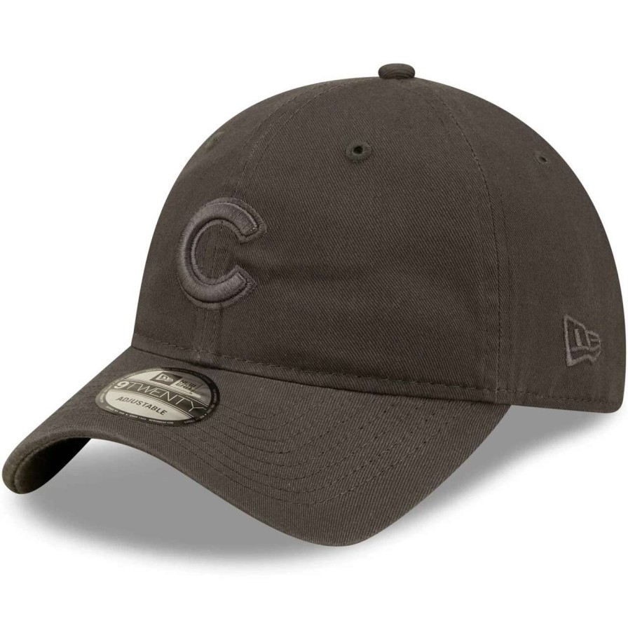 Team * | Men'S Chicago Cubs New Era Charcoal Steel Cloud Tonal Core Classic 9Twenty Adjustable Hat