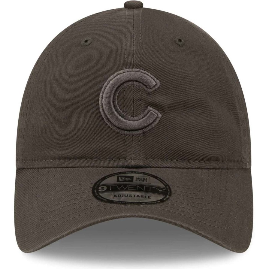 Team * | Men'S Chicago Cubs New Era Charcoal Steel Cloud Tonal Core Classic 9Twenty Adjustable Hat