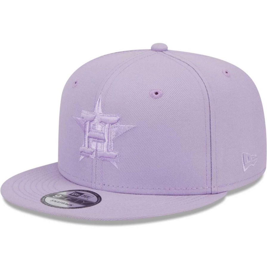 Team * | Men'S Houston Astros New Era Lavender Spring Color Basic 9Fifty Snapback Hat