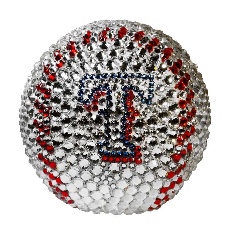 Collectibles & Memorabilia * | Texas Rangers Crystal Baseball