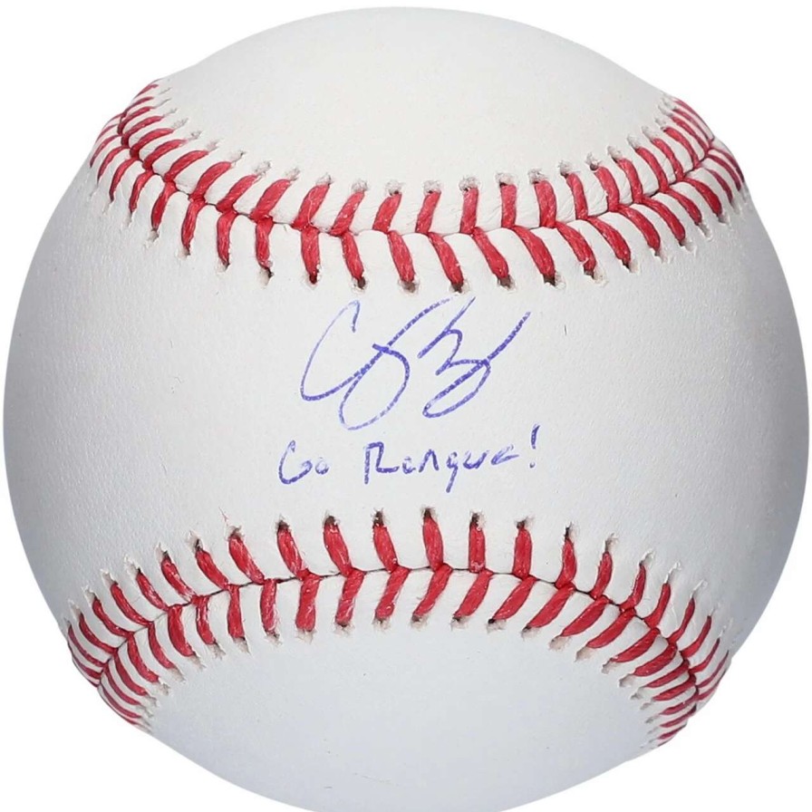 Collectibles & Memorabilia * | Autographed Texas Rangers Corey Seager Fanatics Authentic Baseball With "Go Rangers!" Inscription