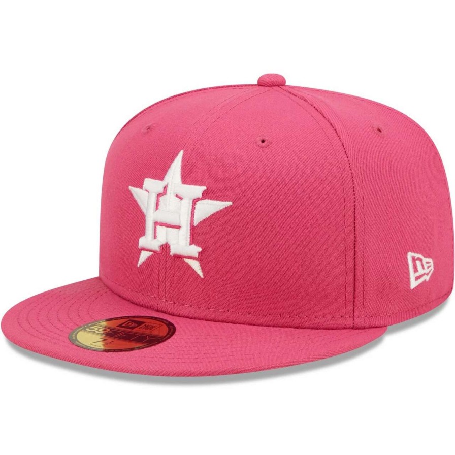 Team * | Men'S Houston Astros New Era Beetroot Logo 59Fifty Fitted Hat