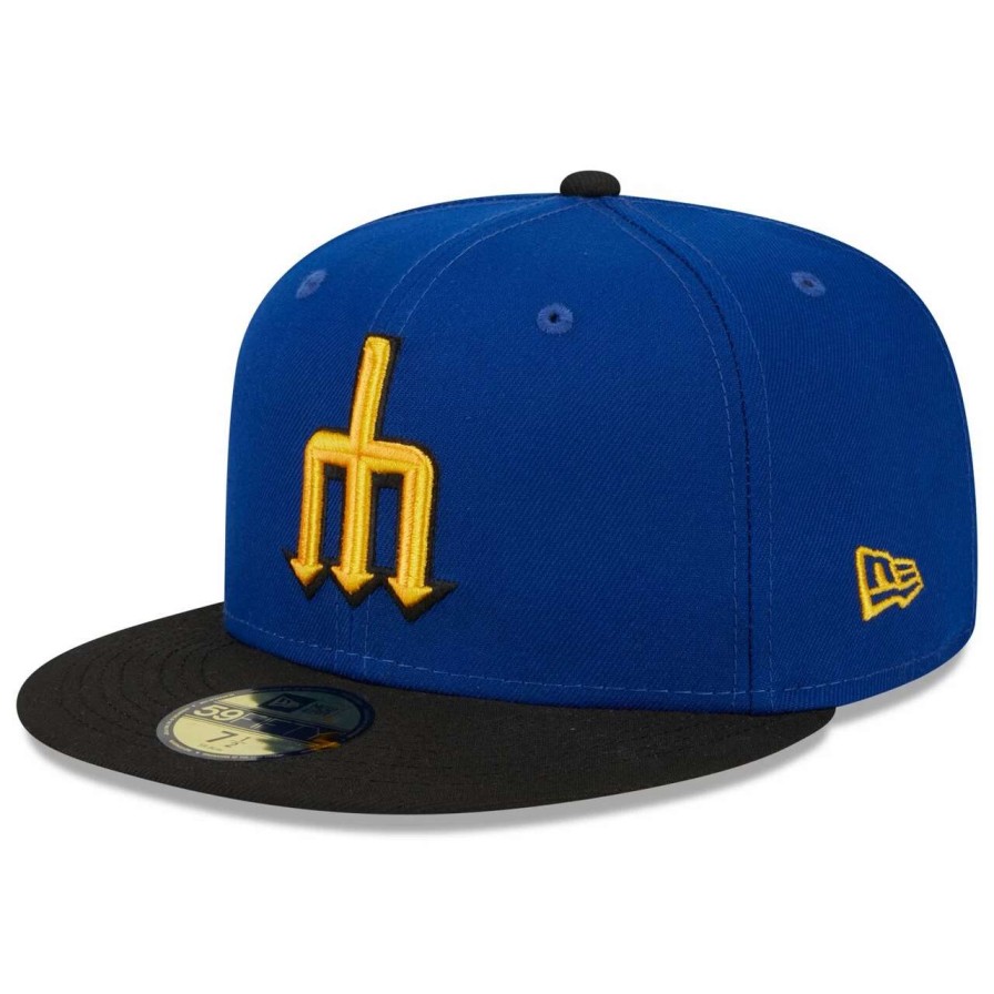 Team * | Men'S Seattle Mariners New Era Royal/Black 2023 City Connect 59Fifty Fitted Hat