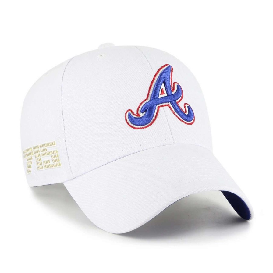 Team * | Men'S Atlanta Braves '47 White 2023 City Connect Mvp Adjustable Hat