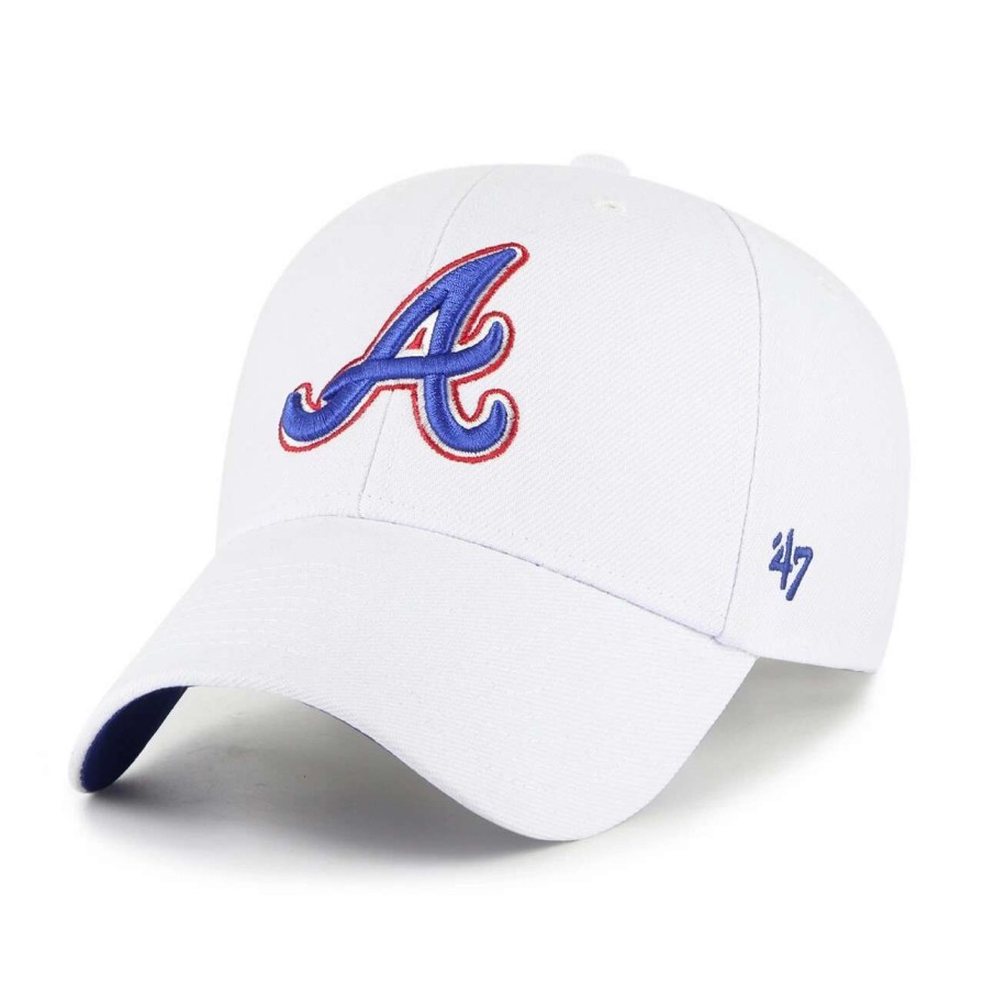 Team * | Men'S Atlanta Braves '47 White 2023 City Connect Mvp Adjustable Hat