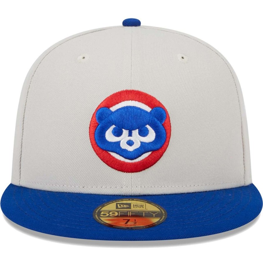 Team * | Men'S Chicago Cubs New Era Gray/Royal World Class Back Patch 59Fifty Fitted Hat