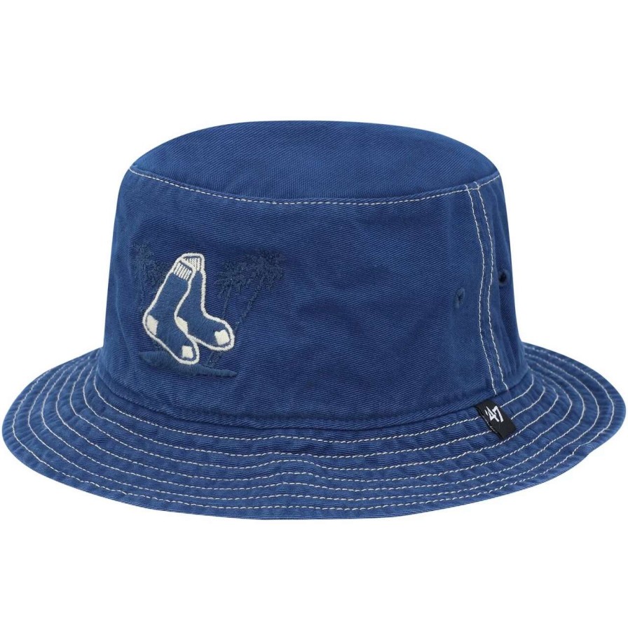 Team * | Men'S Boston Red Sox '47 Navy Trailhead Bucket Hat