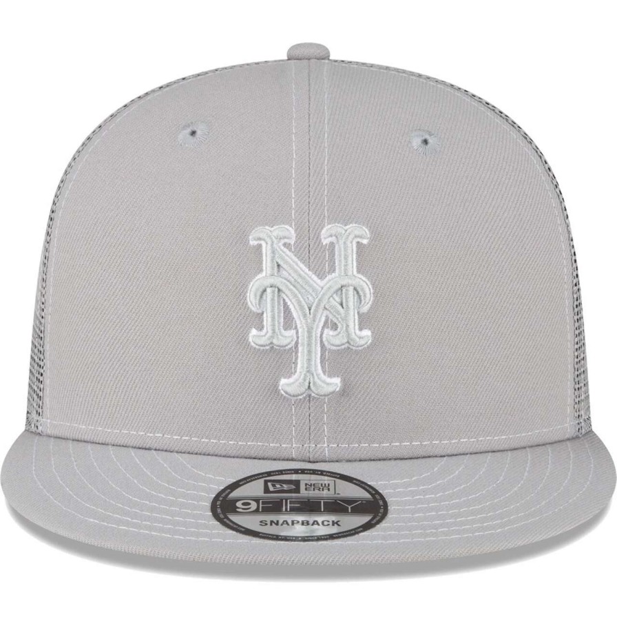 Team * | Men'S New York Mets New Era Gray 2023 On-Field Batting Practice 9Fifty Snapback Hat