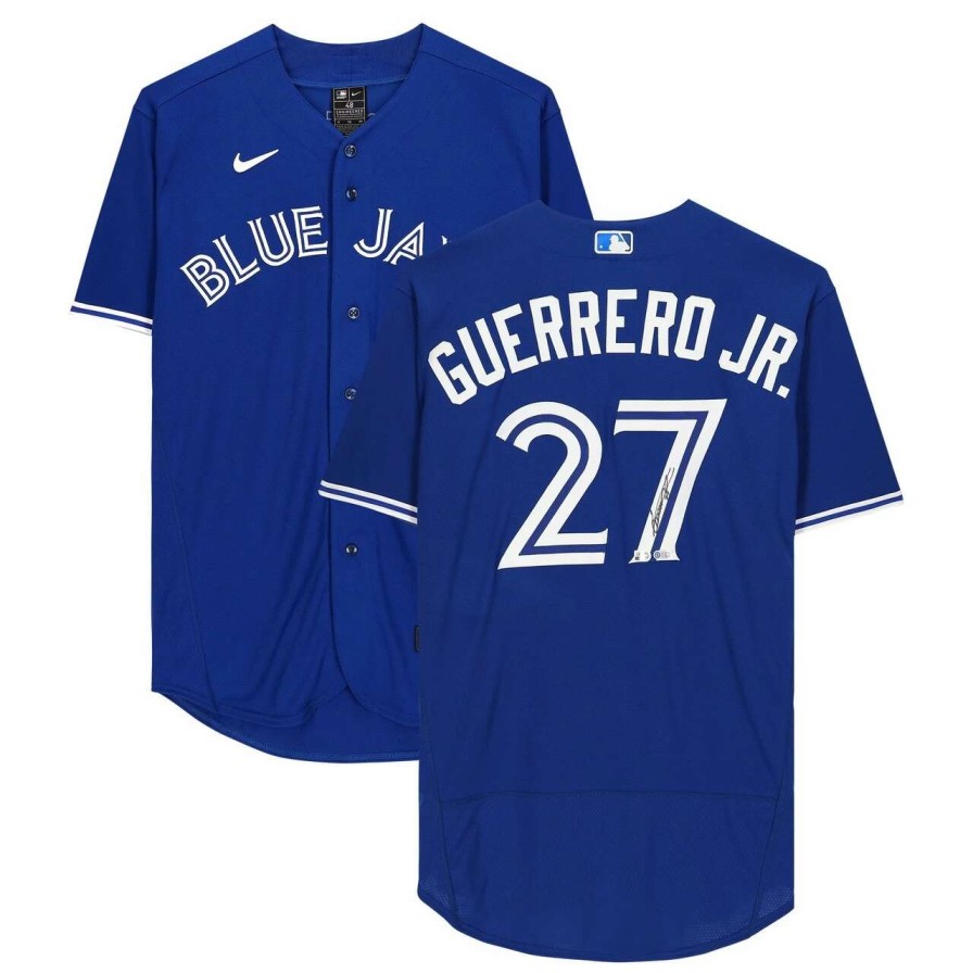 Collectibles & Memorabilia * | Autographed Toronto Blue Jays Vladimir Guerrero Jr. Fanatics Authentic Royal Nike Authentic Jersey