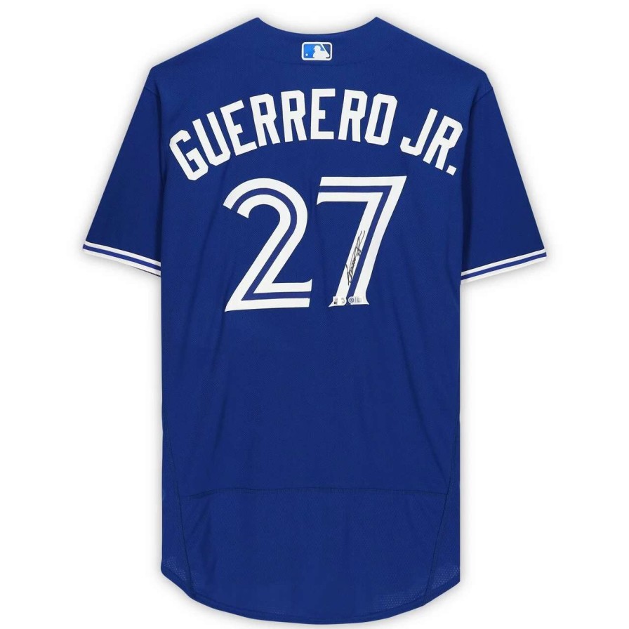 Collectibles & Memorabilia * | Autographed Toronto Blue Jays Vladimir Guerrero Jr. Fanatics Authentic Royal Nike Authentic Jersey