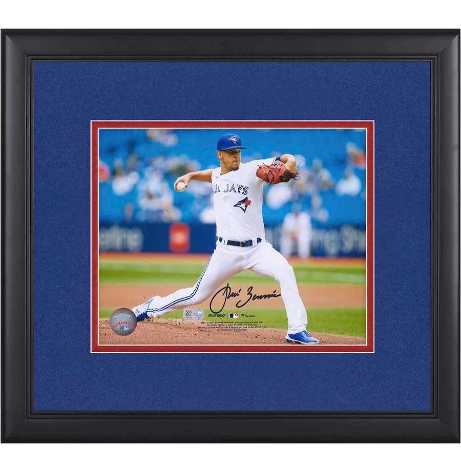 Collectibles & Memorabilia * | Autographed Toronto Blue Jays Jose Berrios Fanatics Authentic 8" X 10" Pitching Framed Photograph