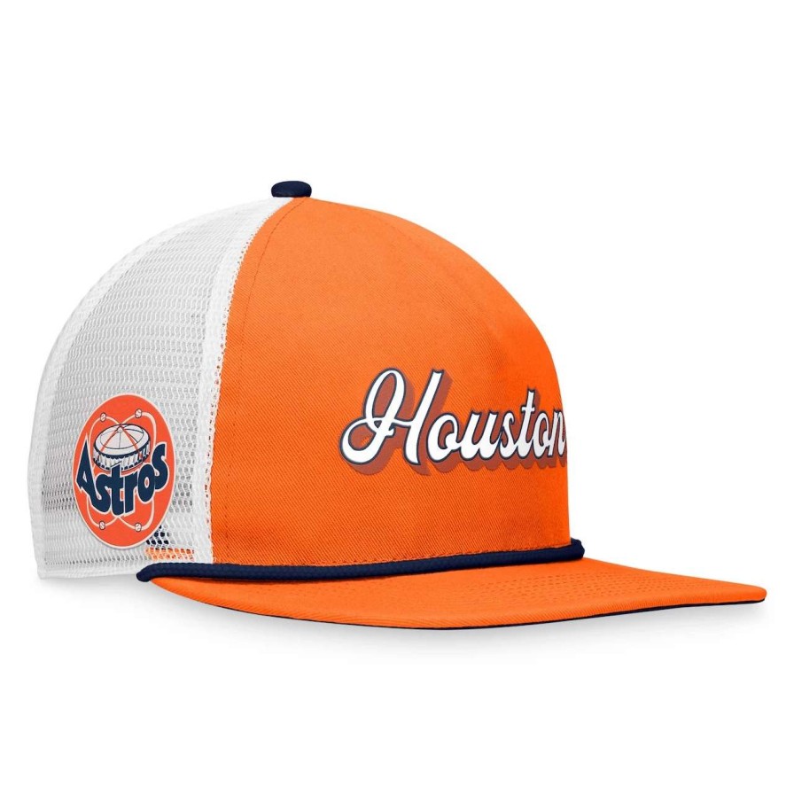 Team * | Men'S Houston Astros Fanatics Branded Orange Heritage Golfer Snapback Hat