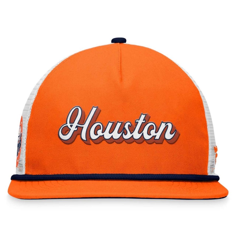 Team * | Men'S Houston Astros Fanatics Branded Orange Heritage Golfer Snapback Hat