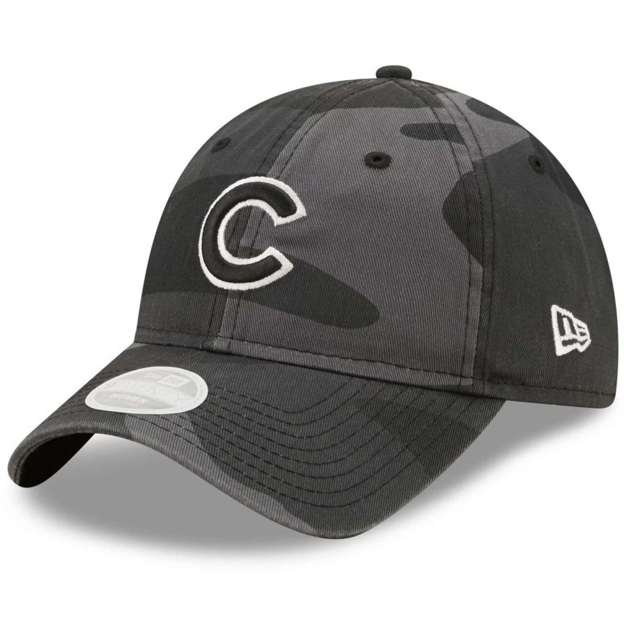 Team * | Women'S Chicago Cubs New Era Graphite Midnight Camo Core Classic 9Twenty Adjustable Hat