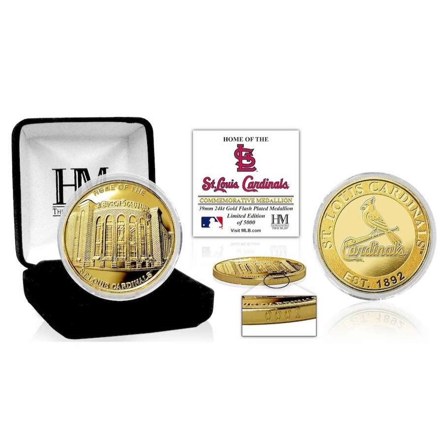 Collectibles & Memorabilia * | St. Louis Cardinals Highland Mint Gold Stadium Collector Coin