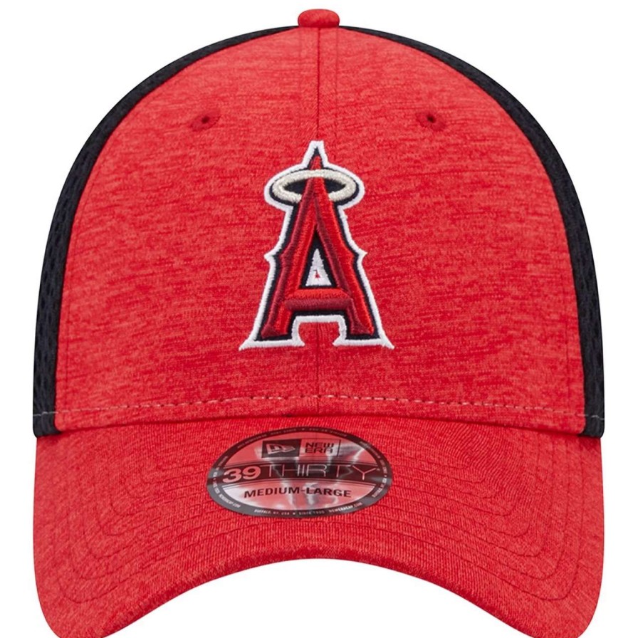 Team * | Men'S Los Angeles Angels New Era Red Shadow Neo 39Thirty Flex Hat