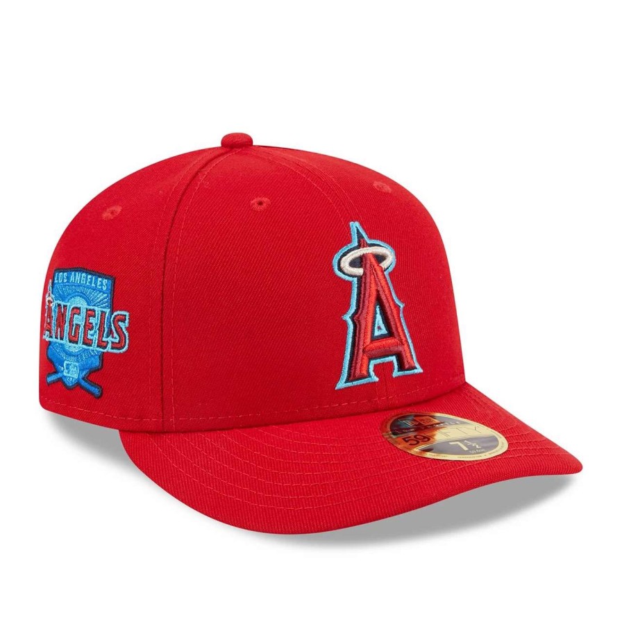 Team * | Men'S Los Angeles Angels New Era Red 2023 Mlb Father'S Day Low Profile 59Fifty Fitted Hat