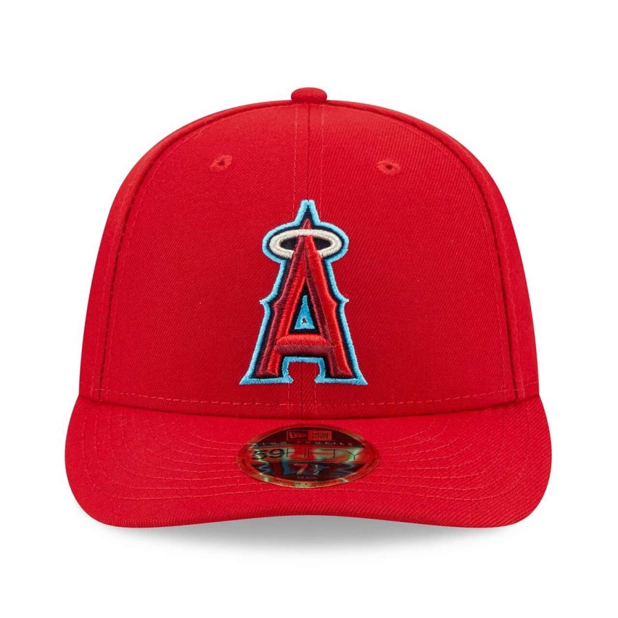 Team * | Men'S Los Angeles Angels New Era Red 2023 Mlb Father'S Day Low Profile 59Fifty Fitted Hat