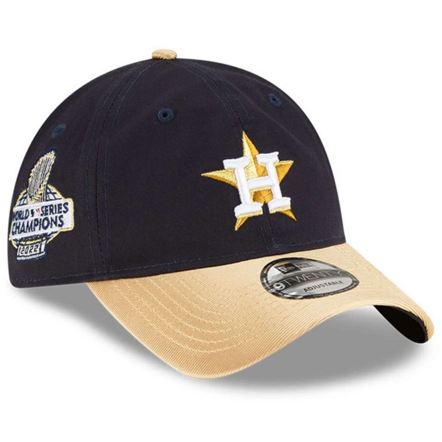 Team * | Houston Astros New Era Navy 2023 Gold Collection 9Twenty Adjustable Hat