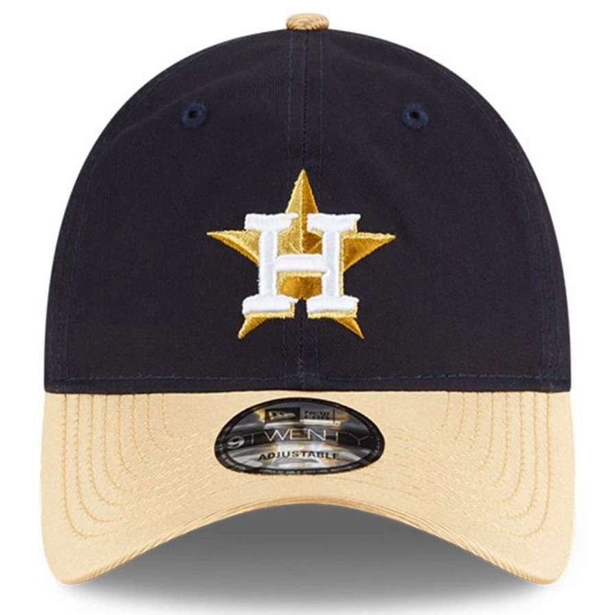 Team * | Houston Astros New Era Navy 2023 Gold Collection 9Twenty Adjustable Hat