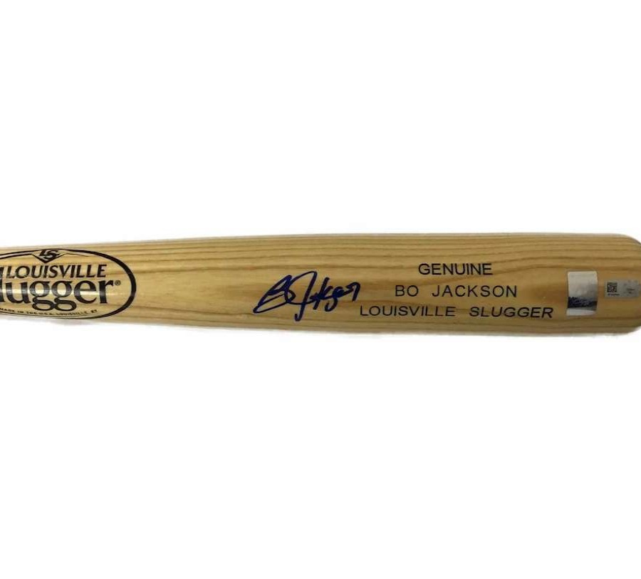 Collectibles & Memorabilia * | Bo Jackson Autographed Blonde Louisville Slugger Name Engraved Bat