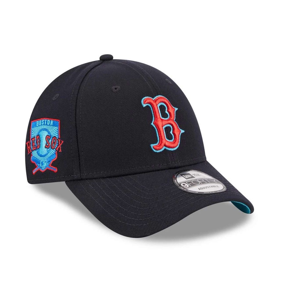 Team * | Men'S Boston Red Sox New Era Navy 2023 Mlb Father'S Day 9Forty Adjustable Hat