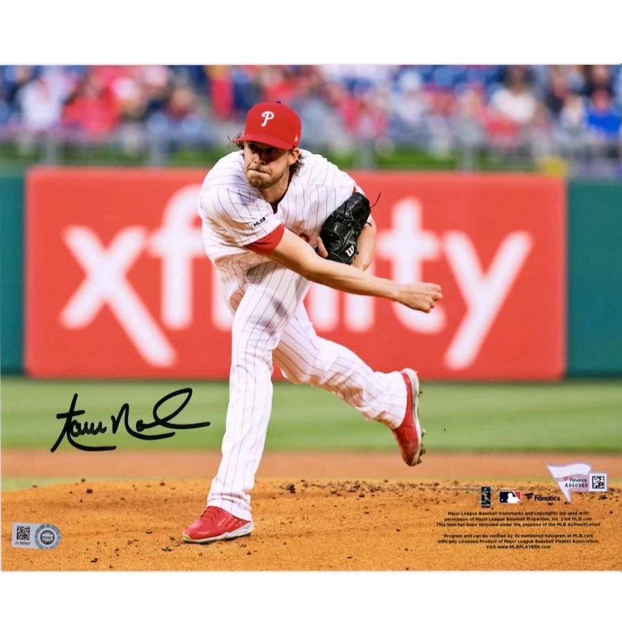 Collectibles & Memorabilia * | Autographed Philadelphia Phillies Aaron Nola Fanatics Authentic 8 X 10 Throwing Photograph