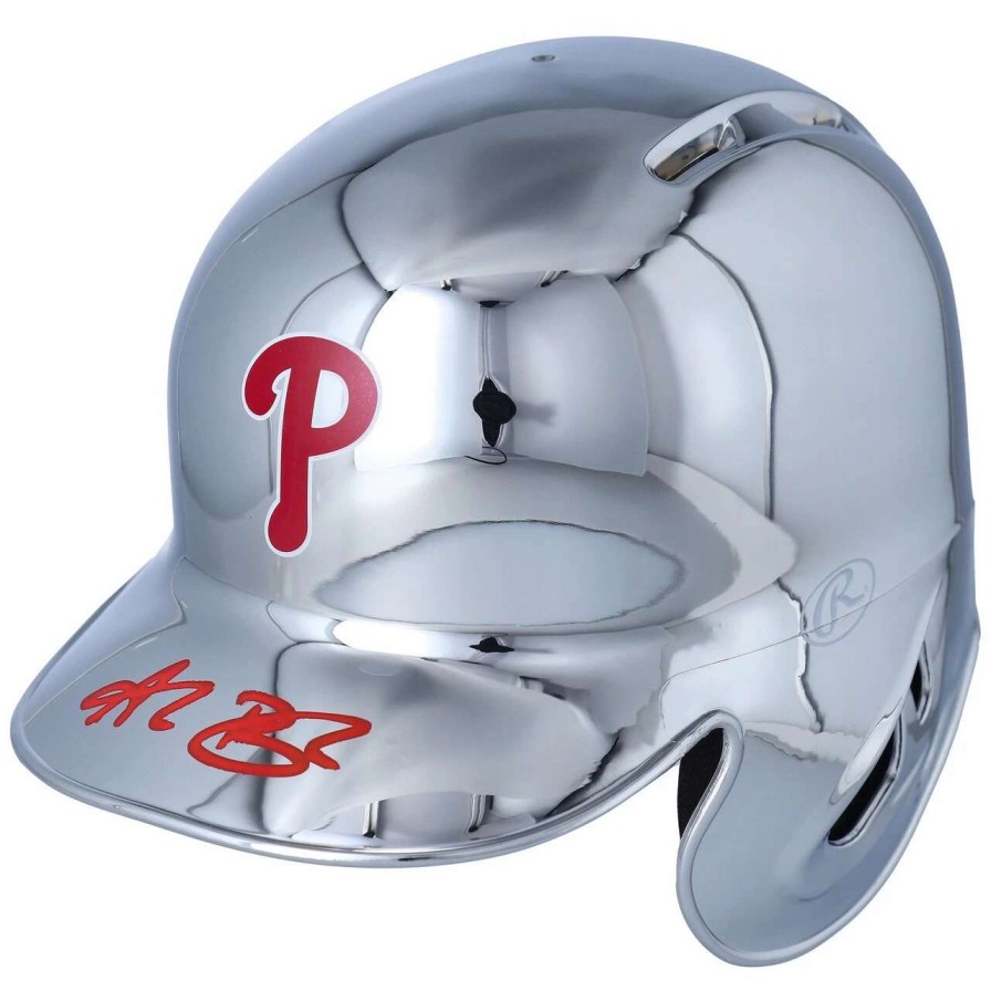 Collectibles & Memorabilia * | Autographed Philadelphia Phillies Alec Bohm Fanatics Authentic Rawlings Chrome Mini Batting Helmet