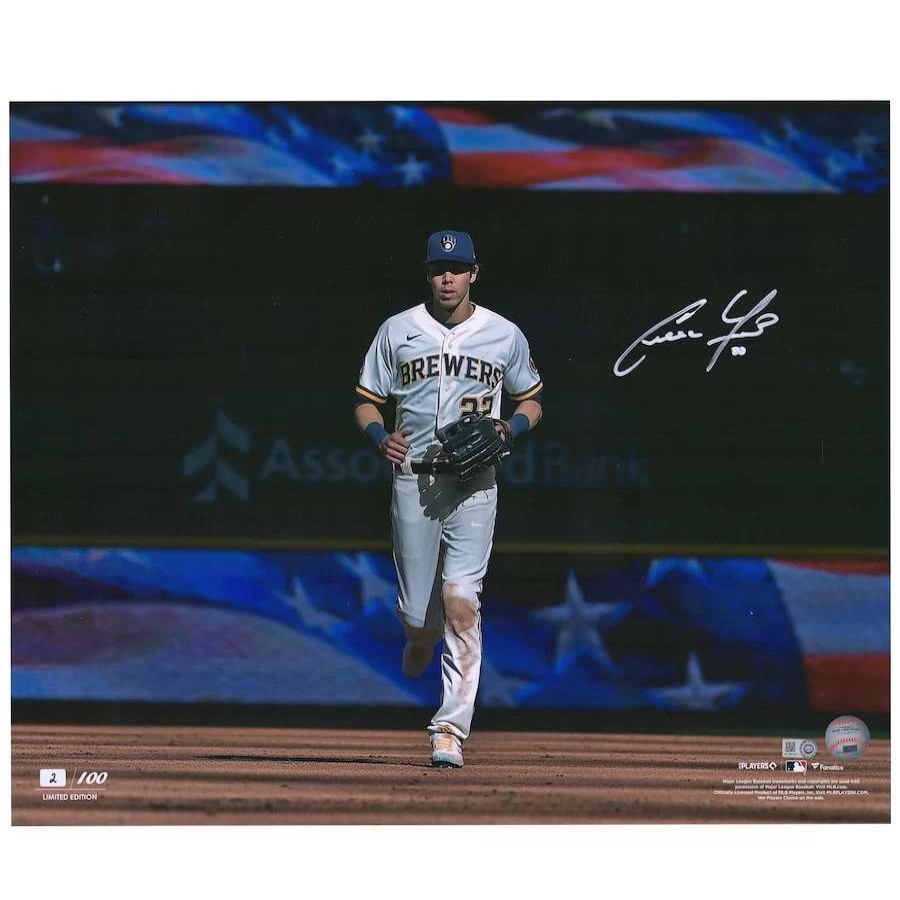 Collectibles & Memorabilia * | Autographed Milwaukee Brewers Fanatics Authentic 16" X 20" Walking Onto Field Photograph Limited Edition Of 100