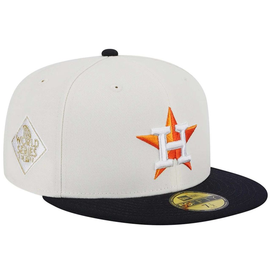 Team * | Men'S Houston Astros New Era Stone/Navy Retro 59Fifty Fitted Hat