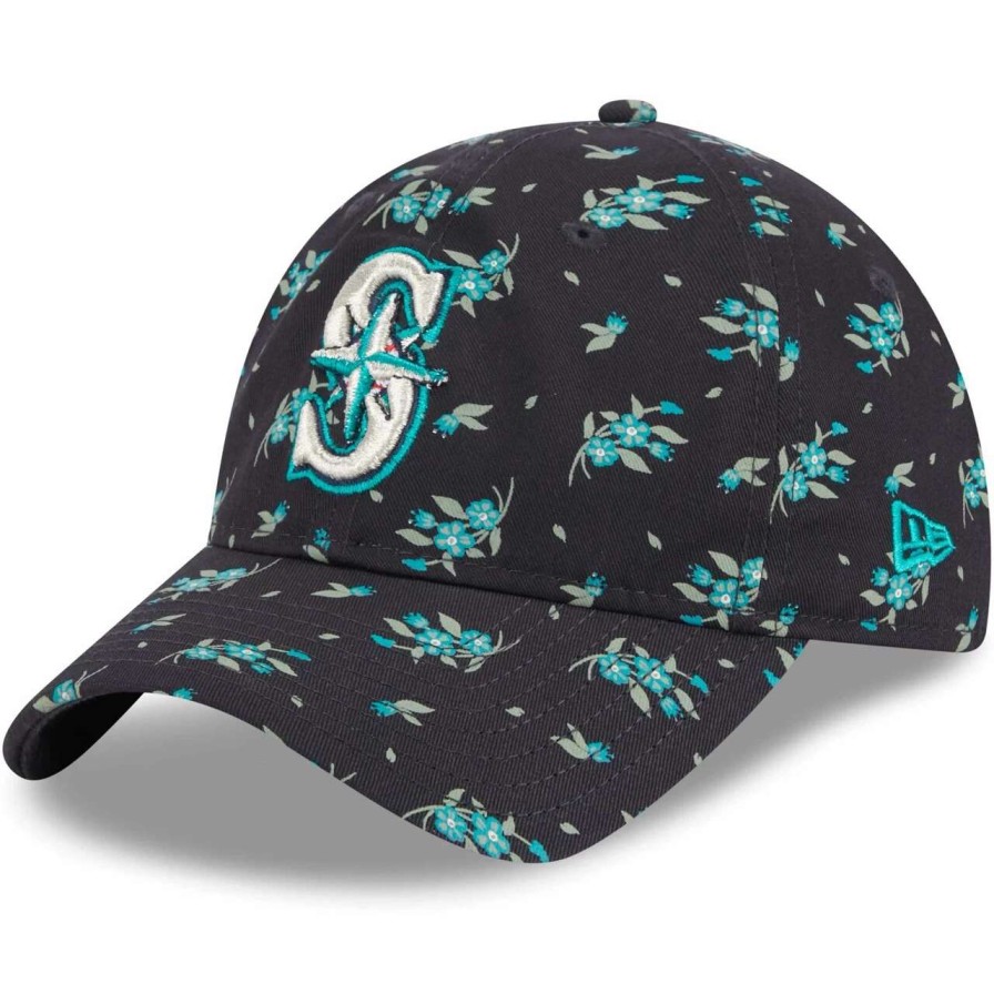 Team * | Youth Seattle Mariners New Era Navy Bloom 9Twenty Adjustable Hat