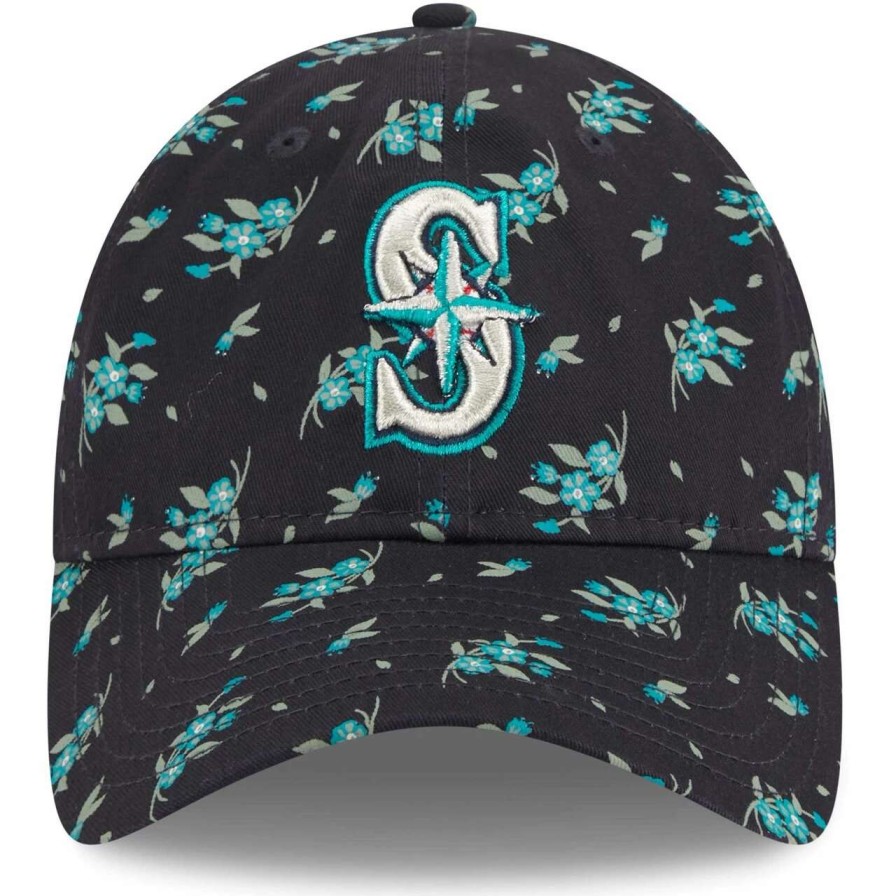 Team * | Youth Seattle Mariners New Era Navy Bloom 9Twenty Adjustable Hat